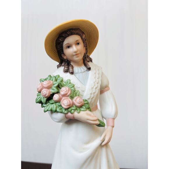 Homco Home Interiors Victorian Lady Woman Figurine Charlotte Rose #1468 - Picture 8 of 12
